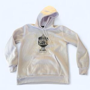 Members-only Men's White Hoodie Size Medium